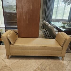 Luxurious Cream Accent Chaise by [Brand]